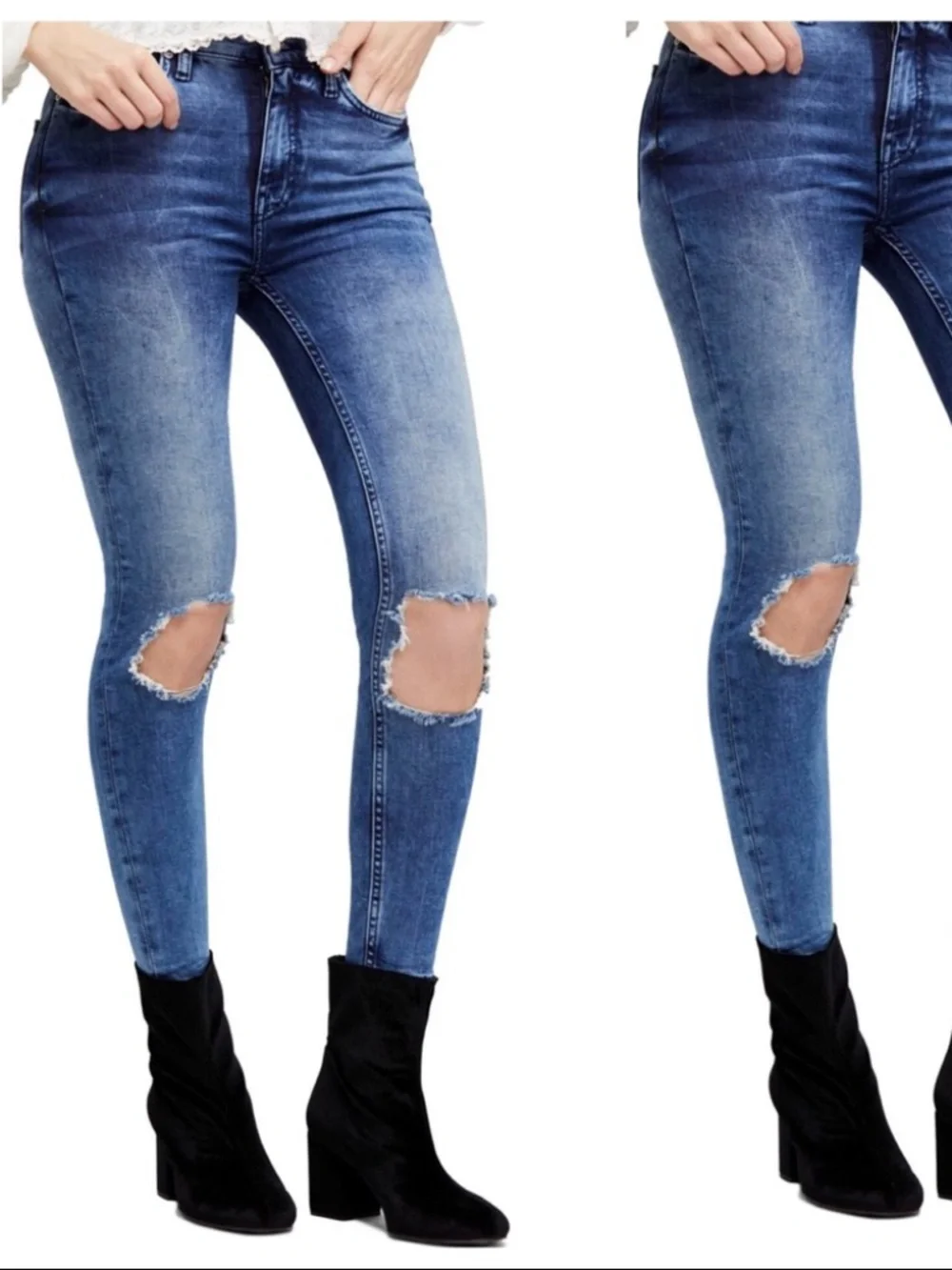We the Free by Free People High Waist Skinny Jeans 0297 - Picture 1 of 5